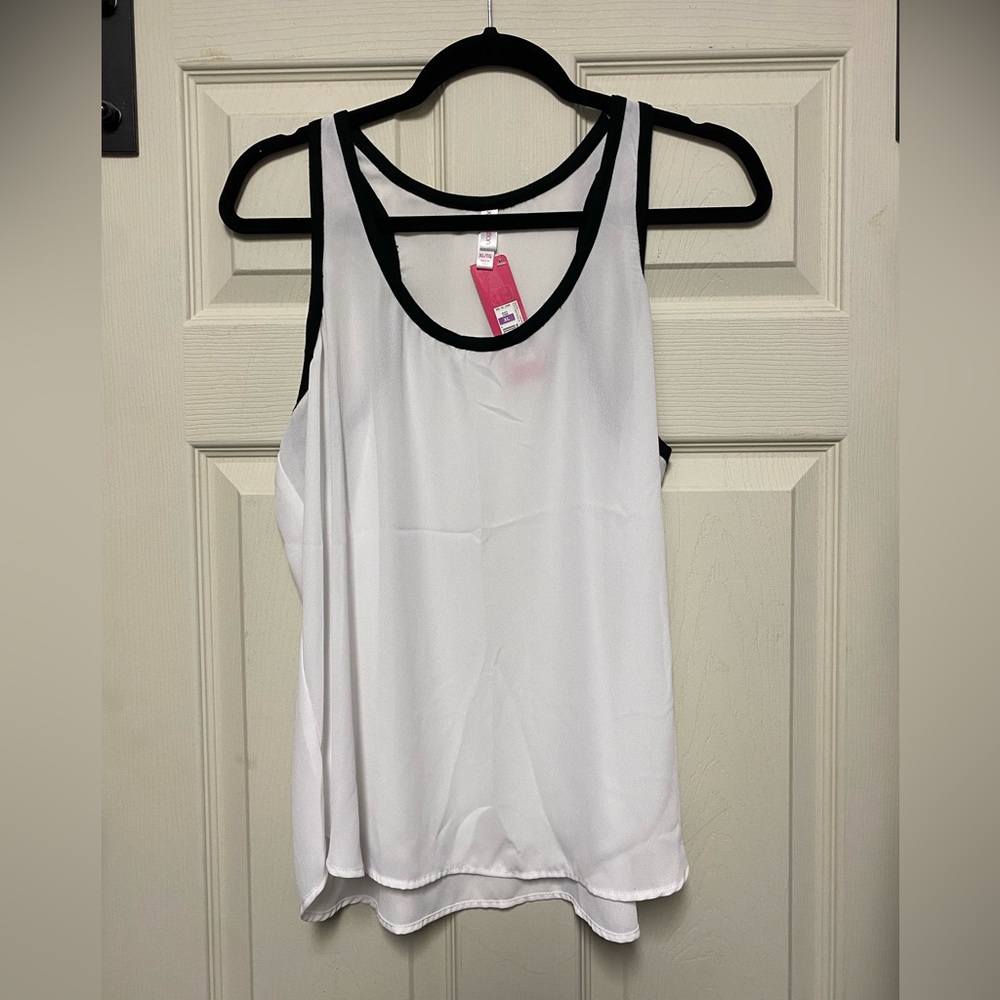 Women’s White and Black Xhilaration Tank